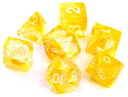 Rebel RPG Dice Set - Nebula - Yellow