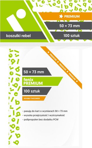 Rebel Sleeves - Fenix Premium (50x73mm) - 100 Pcs