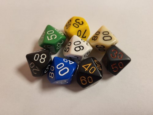 Chessex d10 (00-90) Dice (1 Pcs)