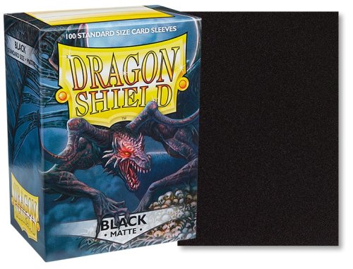 Dragon shield Standard Sleeves - Matte Black (100 Pcs)