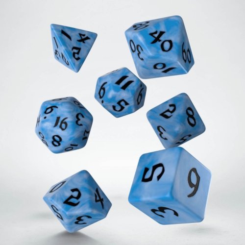 Q-workshop Classic Runic Glacier & White Dice Set