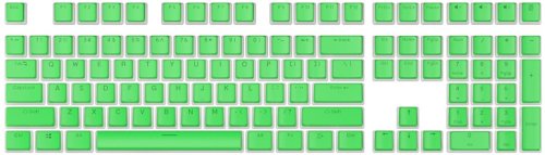 Royal kludge Pudding PBT Keycaps - (104 pcs., Grass green, PBT ANSI, UK layout)