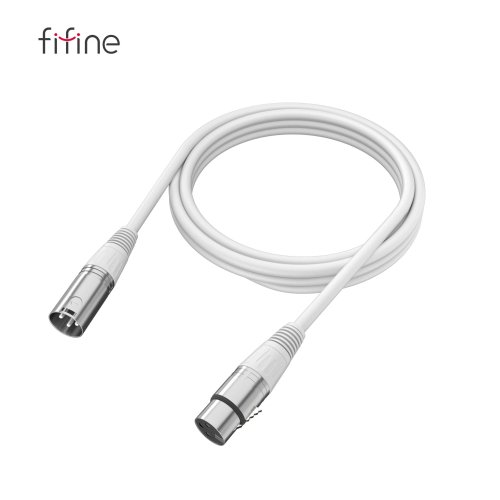 Fifine L9W XLR cable (White) | 3m