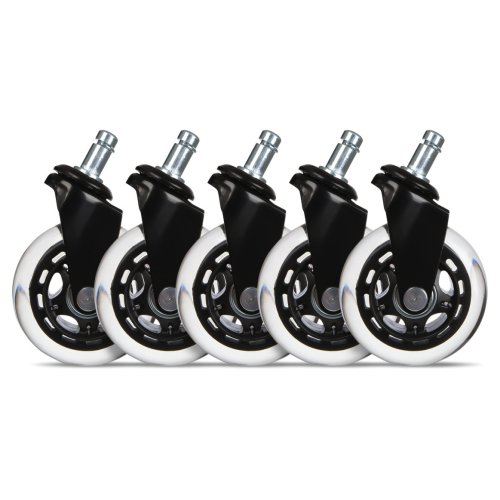 L33t gaming 3" Casters for gaming chairs (Black) | Jungtis 11mm
