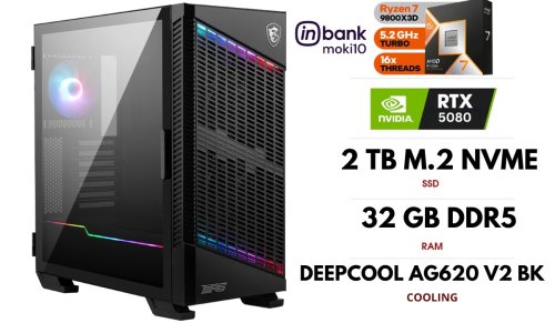 Gameroom PC| RYZEN 7 9800X3D, DDR5 32GB 6000MHz, NVME M.2 SSD 2TB, RTX 5080
