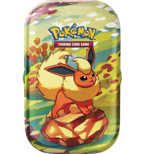 The pok&eacute;mon company international Pokemon TCG - Scarlet & Violet - Prismatic Evolutions Mini Tin Flareon