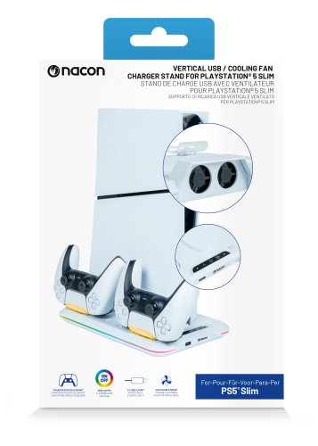 Nacon PS5 SLIM vertical USB cooling fan stand
