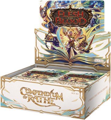 Legend story studios Flesh &amp; Blood TCG - Compendium of Rathe Booster Display (24 Packs)