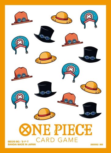 Bandai tcg One Piece Card Game - Official Sleeves 13 - Allover hat pattern