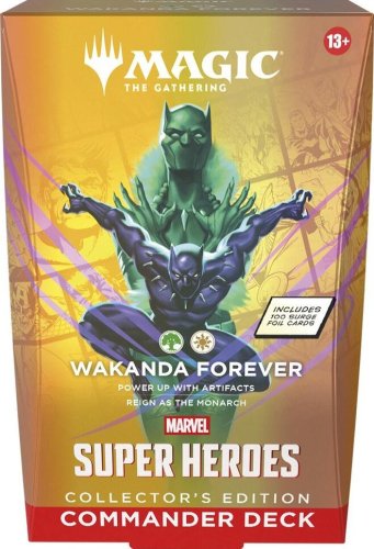 Wizards of the coast mtg Magic: The Gathering - Marvel Super Heroes Commander Deck - Wakanda Forever (Collector's Edition)