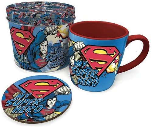 Pyramid international Superman My Super Hero Mug &amp; Coaster In Tin