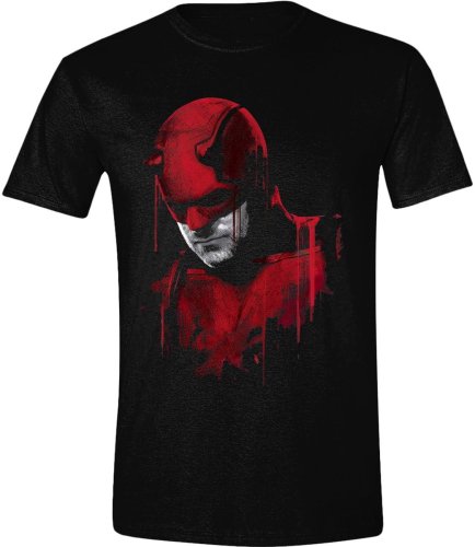 Pc merch MARVEL Daredevil - Red Drip Portrait  T-Shirt | L