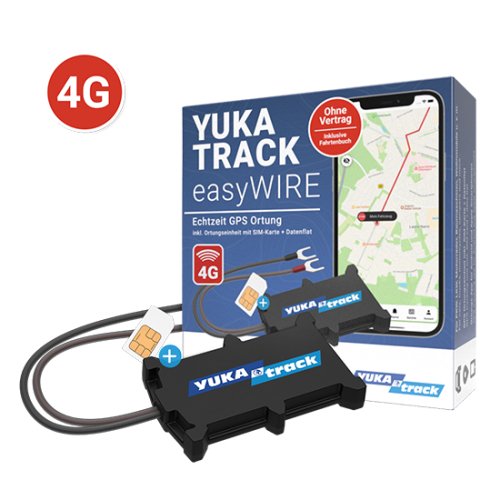 IoT YUKAtrack easyWire  AIO GPS Car Tracker with SIM + Data Flat