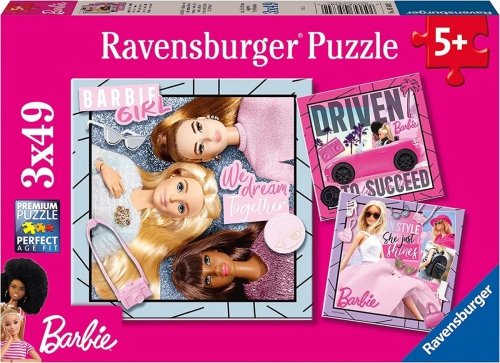Ravensburger - Puzzle 3x49 Barbie Girl