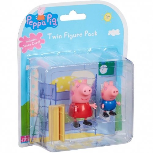Character options - Peppa Pig Twin Figure Pack Living Room Scene Card / from Assort (English)