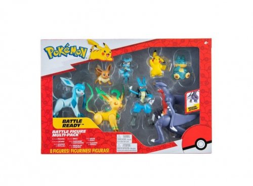 Jazwares - Pokemon Battle Ready Battle Figure Multi-Pack 8 Figures