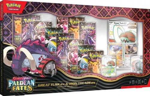 Pok&eacute;mon Pokemon - TCG Scarlet And Violet Paldean Fates Great Tusk ex & Iron Treads ex Premium Collection