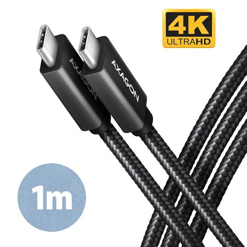 Axagon CABLE USB-C TO USB-C 1M 100W/BLACK BUCM32-CM10AB