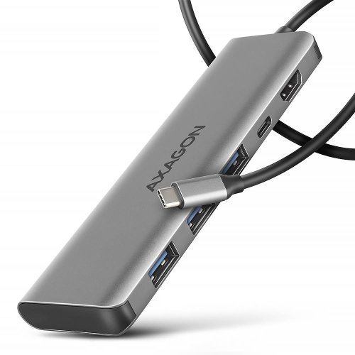 Axagon I/O HUB USB-C 5IN1/1M HMC-5H