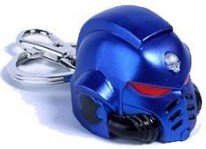Abysse corp Warhammer 40K - Primaris Space Marine Ultra Marines Helmet - Keychain 3D