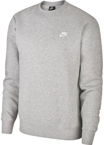 Nike Swoosh Club Crew M - dk grey heather/white
