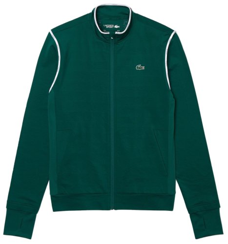 Lacoste Thermo-Regulating Zip Sweatshirt M - green/white/navy blue