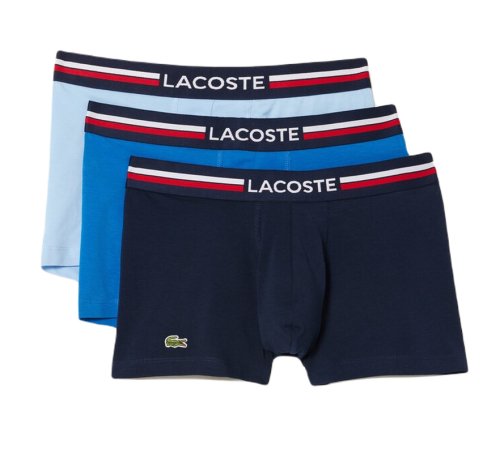 Lacoste Iconic Boxer Briefs With Multicolor Waistband 3P - multicolor