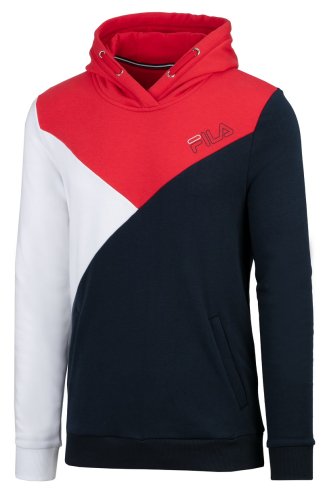 Sweathoody Jacob - navy/white/fila red