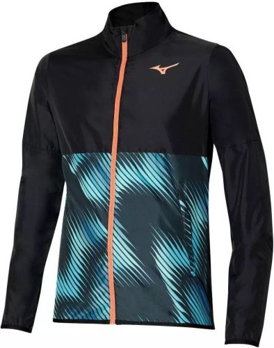 Mizuno Hoody Jacket - black/blue ashes