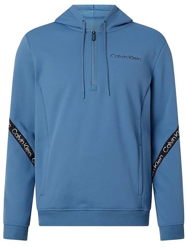 Calvin klein PW 1/4 Zip Hoodie - copen blue