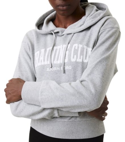 Bj&ouml;rn borg Stockholm Crop Hoodie - light grey melange