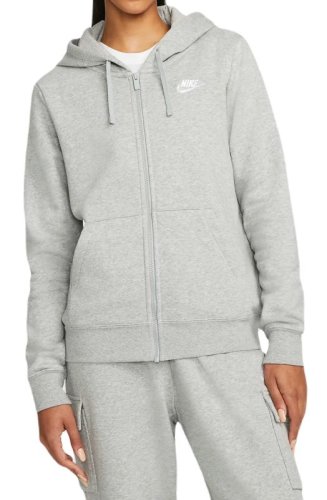 Nike Sportswear Club Fleece Full Zip Hoodie - dark grey heather/white