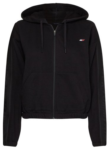 Tommy hilfiger Relaxed Branded Zip Up Hoodie - black