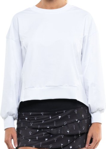 Lucky in love Core Ruche Back L/S Women - white
