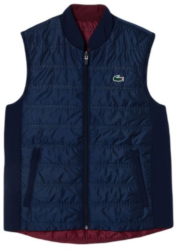 Lacoste Sport Reversible Golf Vest - navy blue/bordeaux