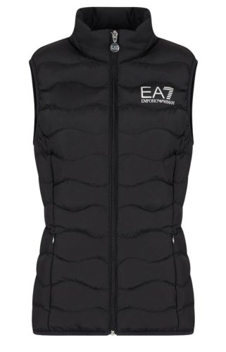 EA7 Woman Woven Bomber Jacket - black