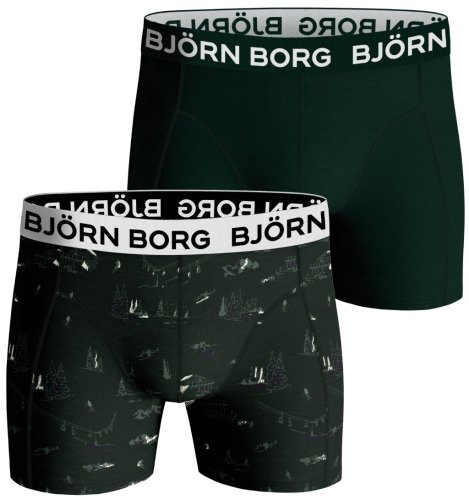 Bj&ouml;rn borg Core Boxer B 2P - green/print