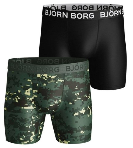 Bj&ouml;rn borg Shorts Per BB Digital Woodland 2P - duck green