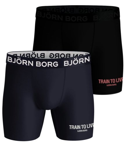 Bj&ouml;rn borg Performance Boxer 2P - black/print