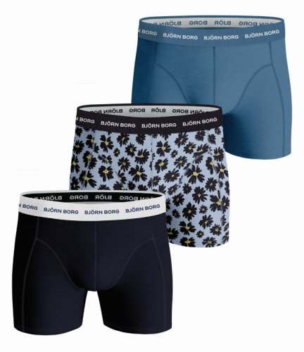 Bj&ouml;rn borg Shorts Sammy BB Fourflower 3P - skyway