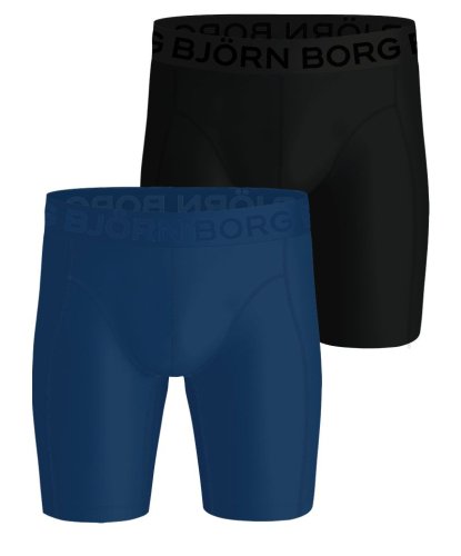 Bj&ouml;rn borg Sports Lightweight Long Boxers 2P - black/blue