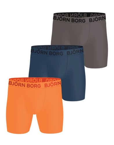 Bj&ouml;rn borg Sports Microfiber 3P - blue/orange/grey