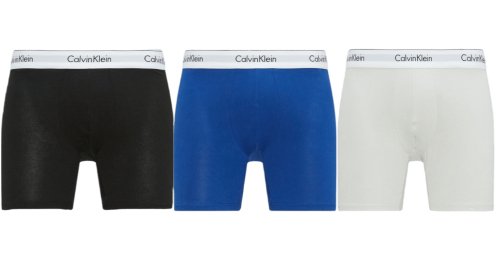 Calvin klein Modern Cotton Stretch Boxer Brief 3P - mazarine blue/black/lunar rock