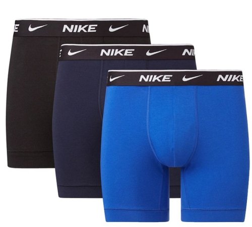 Nike Everyday Cotton Stretch Brief 3P - obsidian/game royal/black