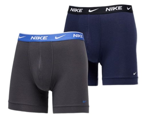 Nike Everyday Cotton Stretch Boxer Brief 2P - anthracite/obsidian
