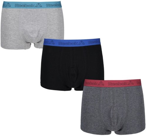 Reebok Mens Sports Trunk Noland - black/charcoal marl/grey marl