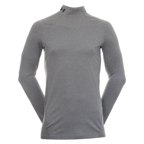 Under armour Cold Gear Armour Fitted Mock M - charcoal light heather/black