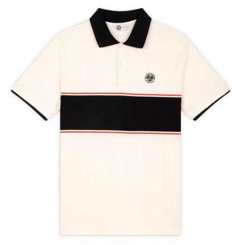 Roland garros Heritage Tom Shirt - ecru/navy