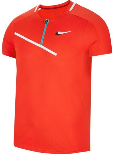 Nike Spring Slam Ultimate Zip Polo M - habanero red/white