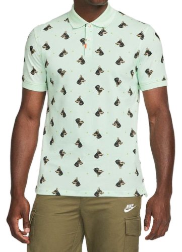 Nike Print Slim Polo - mint foam